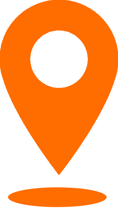 map pin location orangered